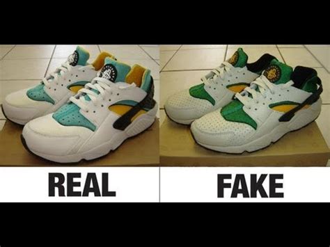 original nike huarache vs fake|nike huarache original release date.